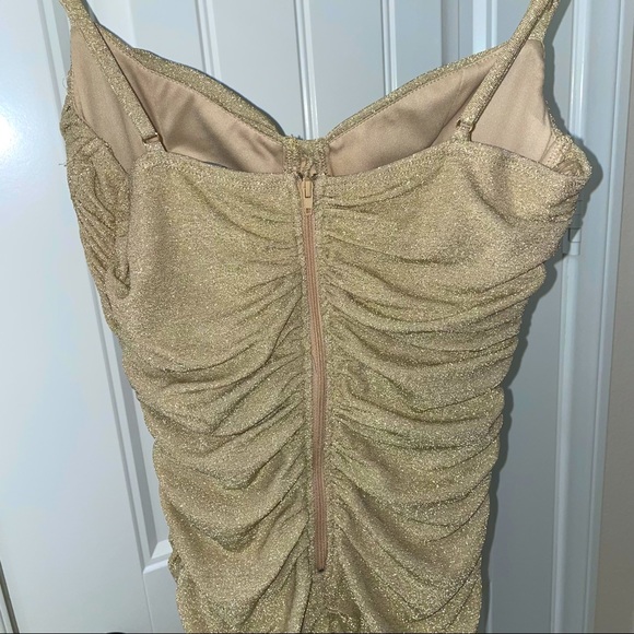Glitter Beige Dress - Picture 3 of 6